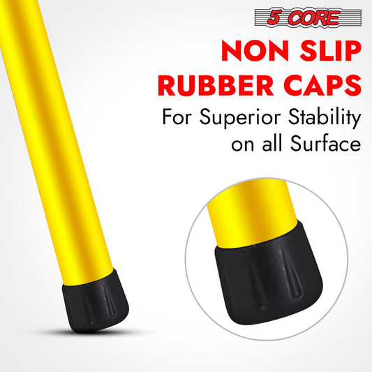 5Core Speaker Stand Tripod Tall Adjustable 72 Inch DJ Studio Monitor Stands Pole Mount Yellow-1