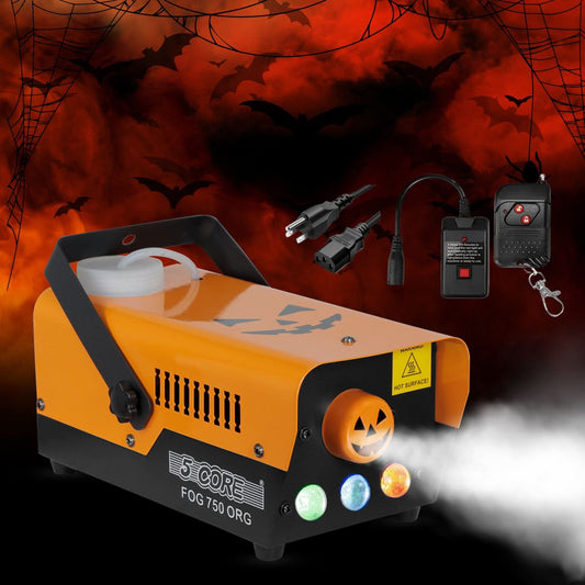 5 Core Fog Smoke Machine 750W Low Lying Indoor Outdoor 250ML Fog Maker with LED Lights Fogger for Halloween Wedding Party Christmas Stage Effect-1
