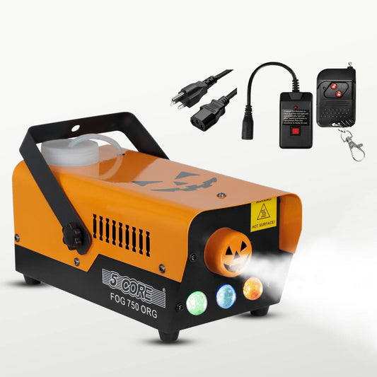 5 Core Fog Smoke Machine 750W Low Lying Indoor Outdoor 250ML Fog Maker with LED Lights Fogger for Halloween Wedding Party Christmas Stage Effect-0